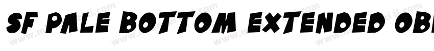 SF Pale Bottom Extended Oblique字体转换
